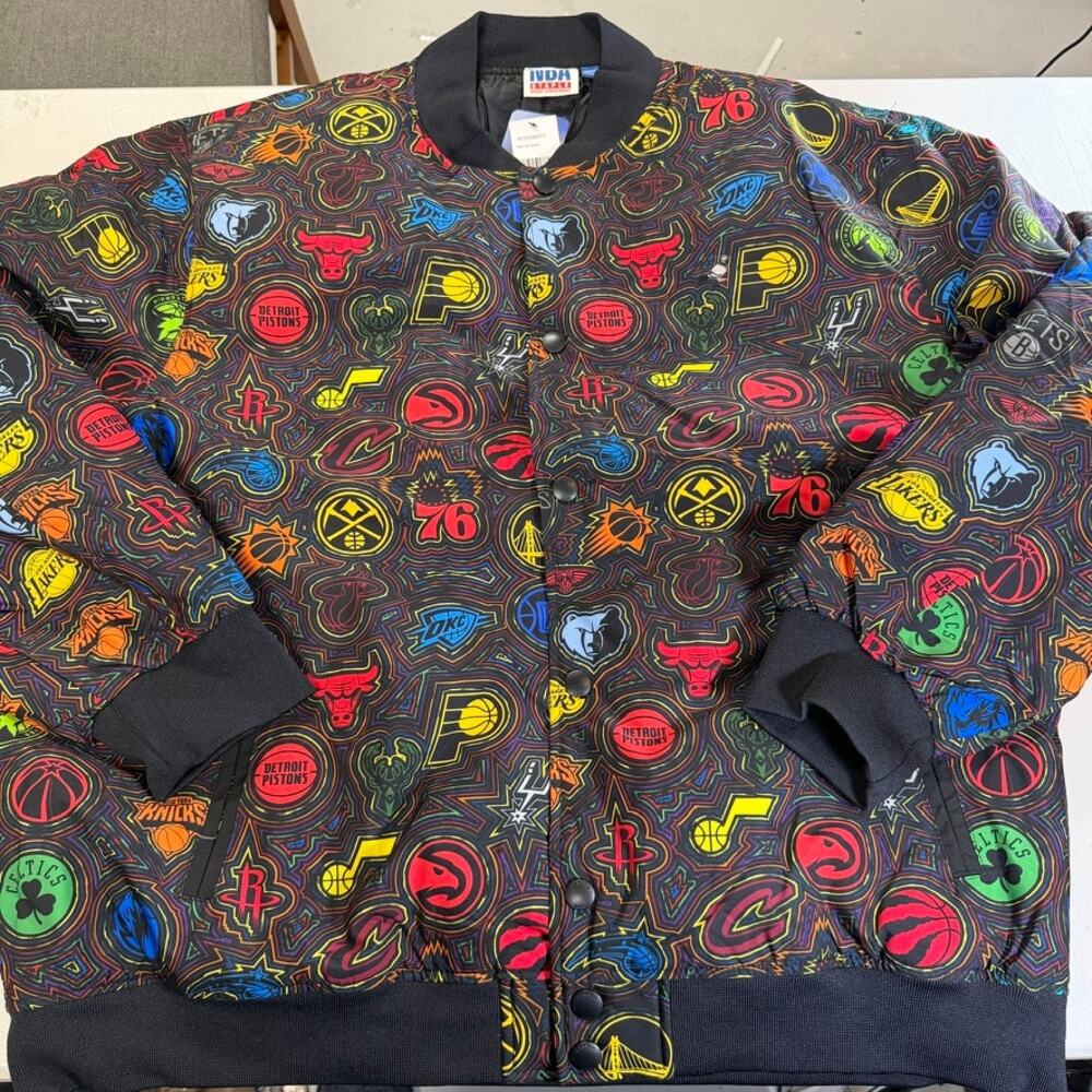 NBA All Teams Staple Button Up Jacket 3XL NWT